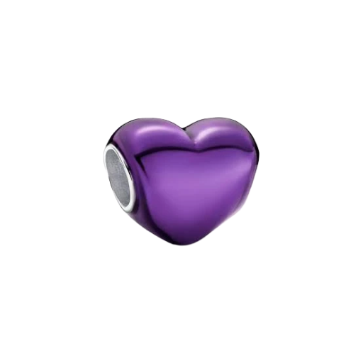 CHARM CORAZON MORADO