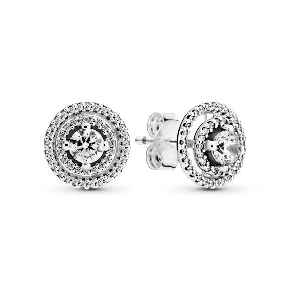 ARETES PIEDRA DOBLE ARO ZIRCONIA