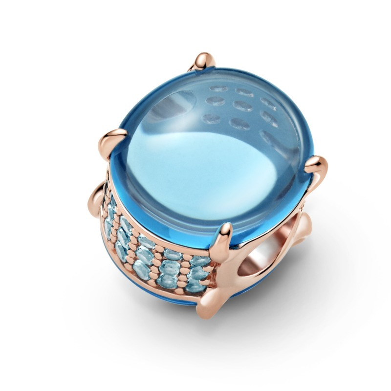 CHARM PIEDRA OVAL TRASLUCIDO 