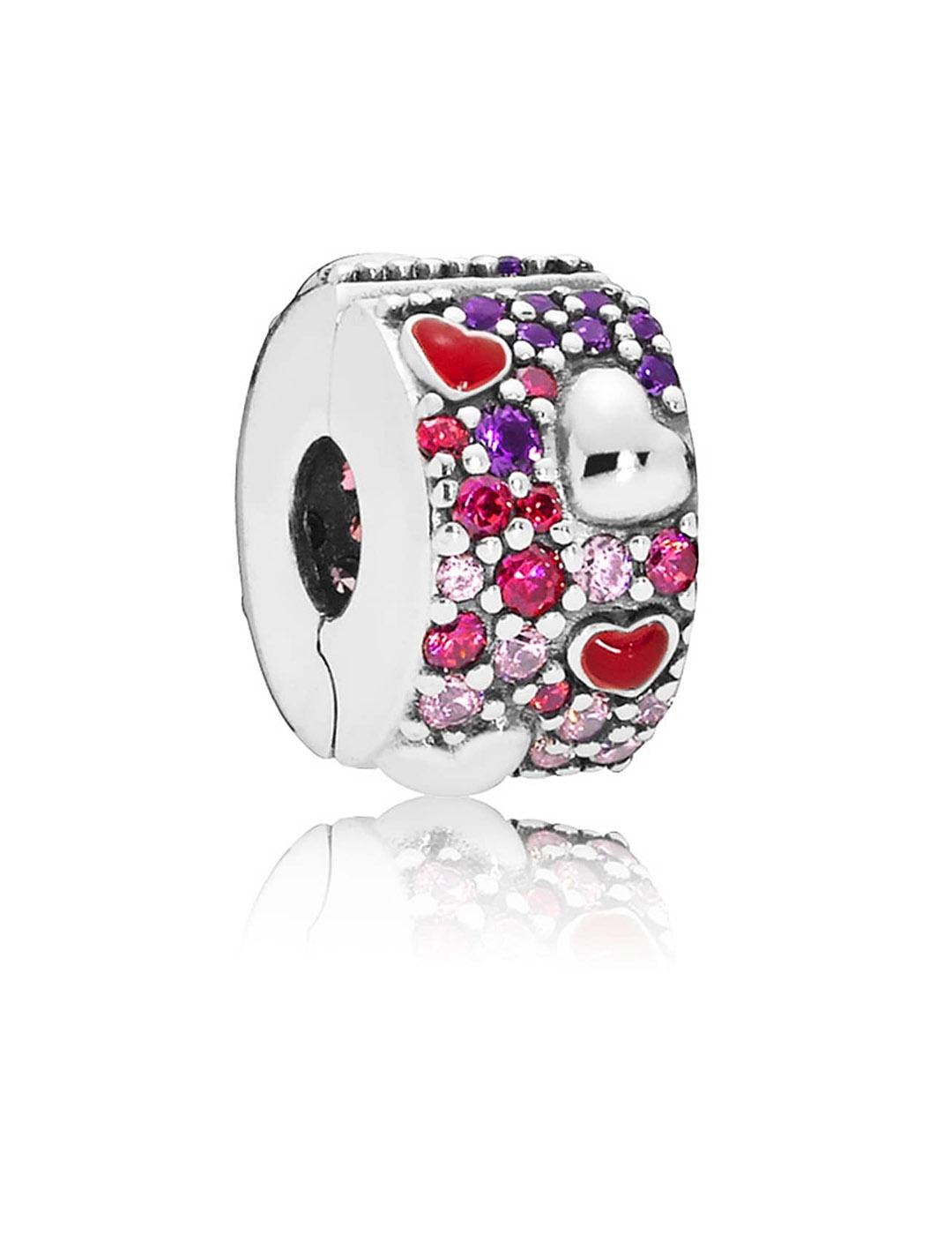 CLIP CORAZONES CON PIEDRAS