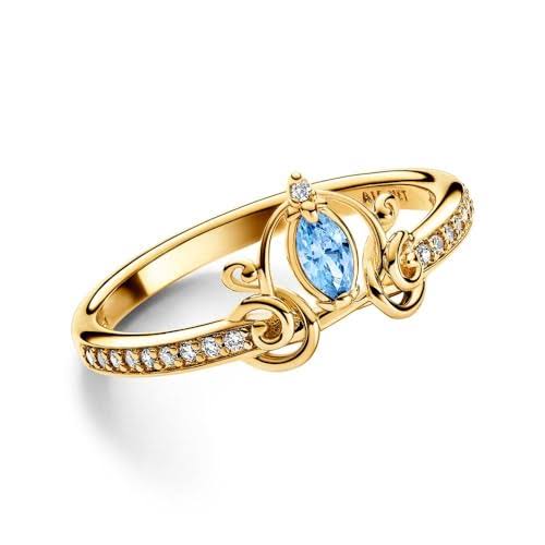 ANILLO DORADO CENICIENTA CARRUAJE