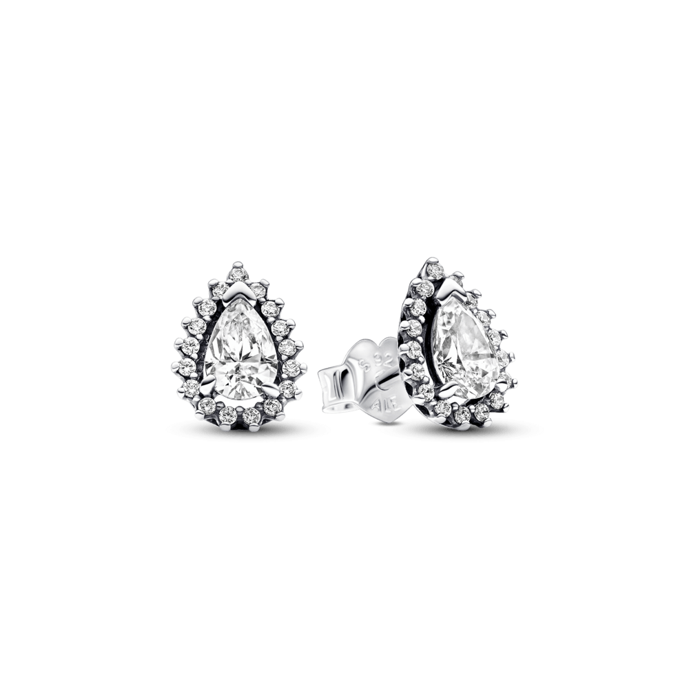 Aretes halo pera