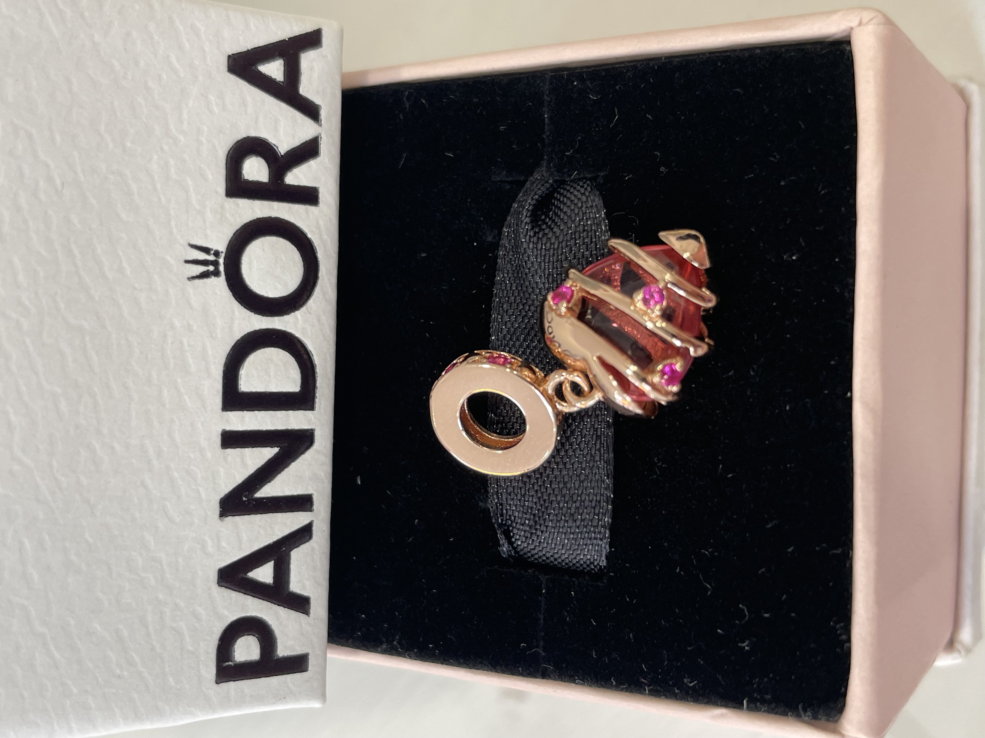 CHARM CORAZÓN LEAL ROSE GOLD