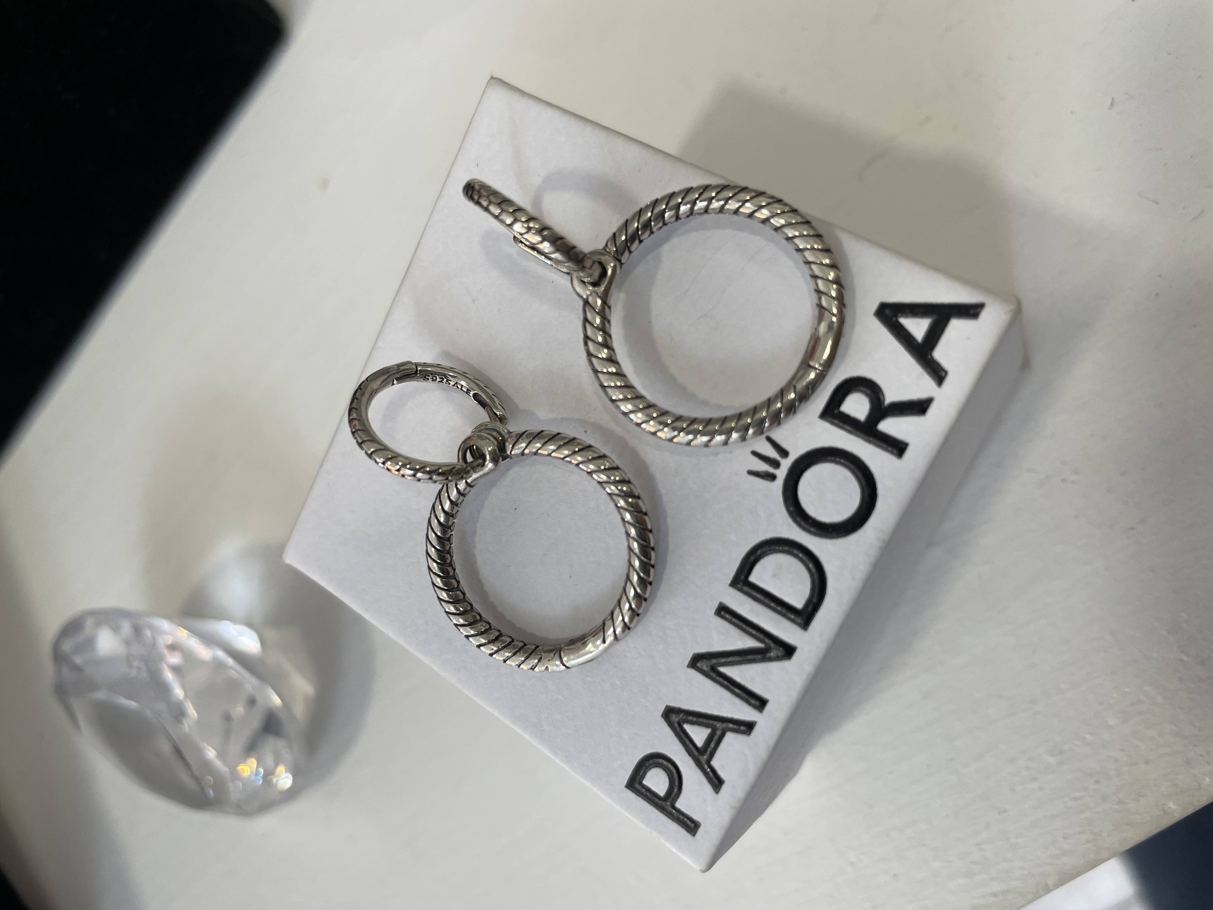ARGOLLAS AROS ENTRELAZADOS  PANDORA