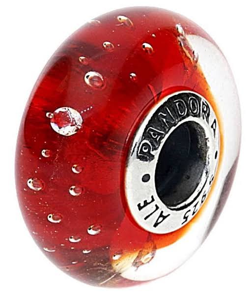 MURANO ROJO Y TRANSPARENTE