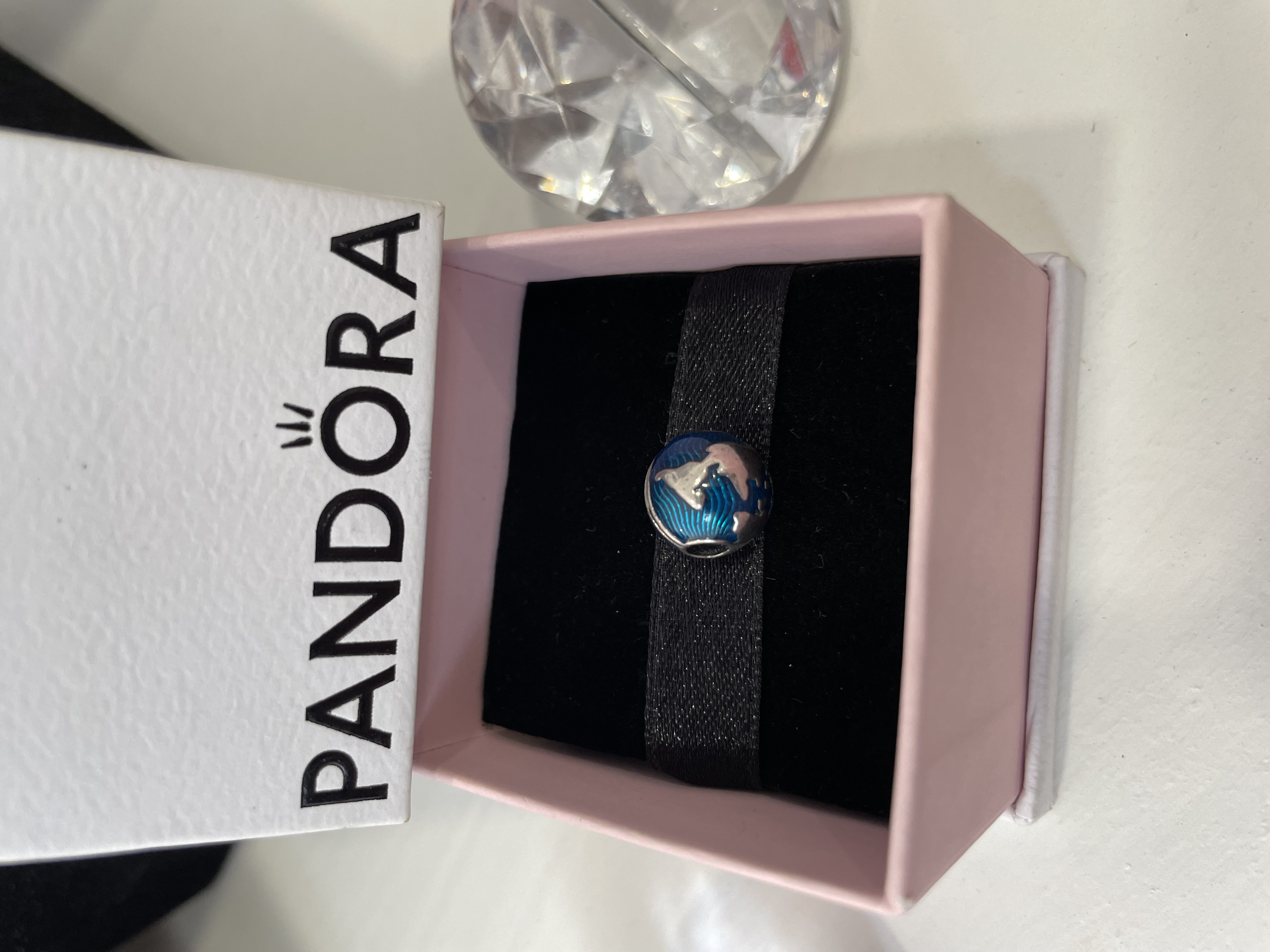 CHARM GLOBO TERRAQUEO CELESTE