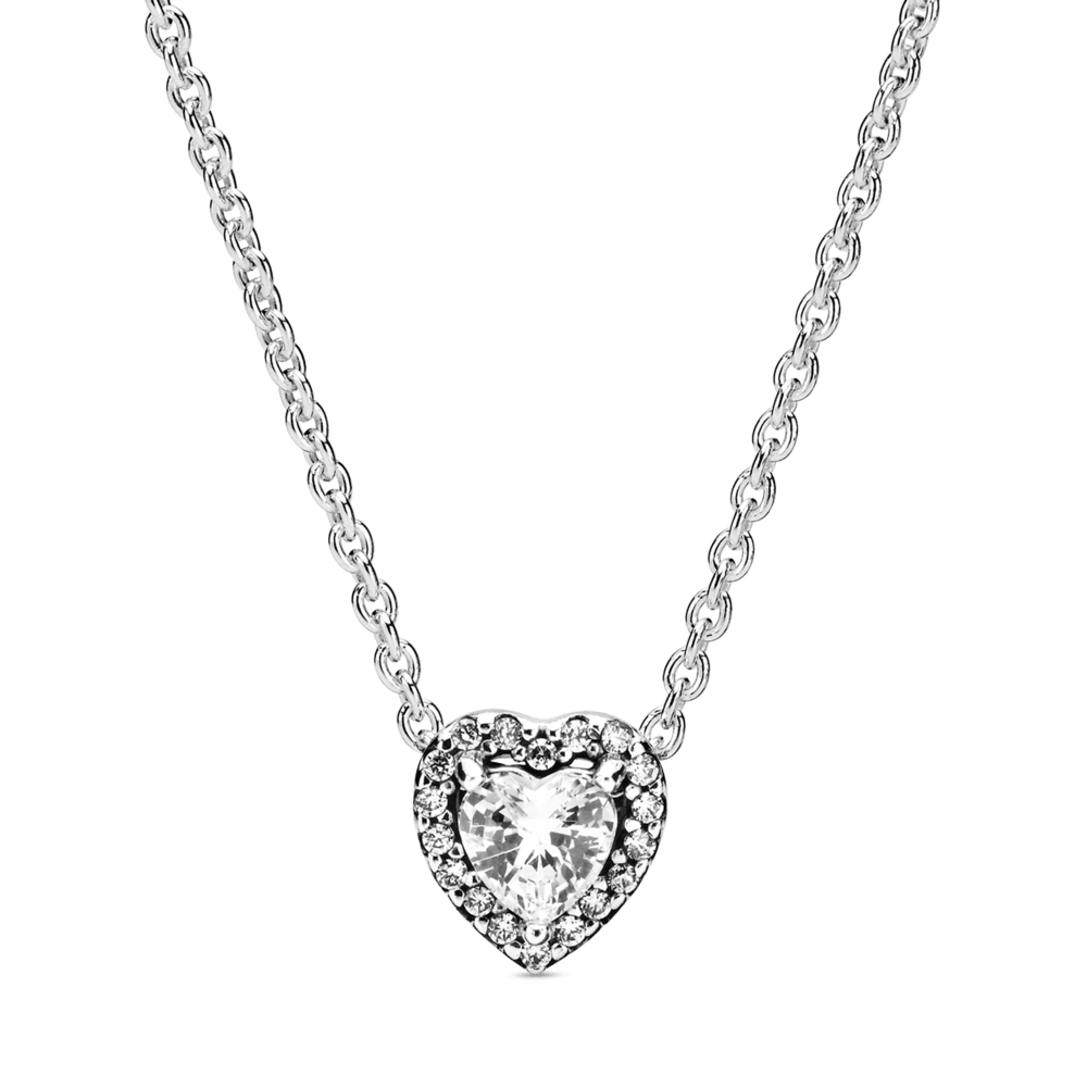 COLLAR CORAZON BORDE ZIRCONIA 