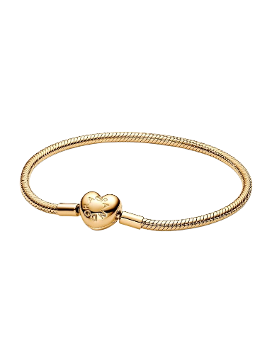 PULSERA DORADA CORAZÓN LISO 