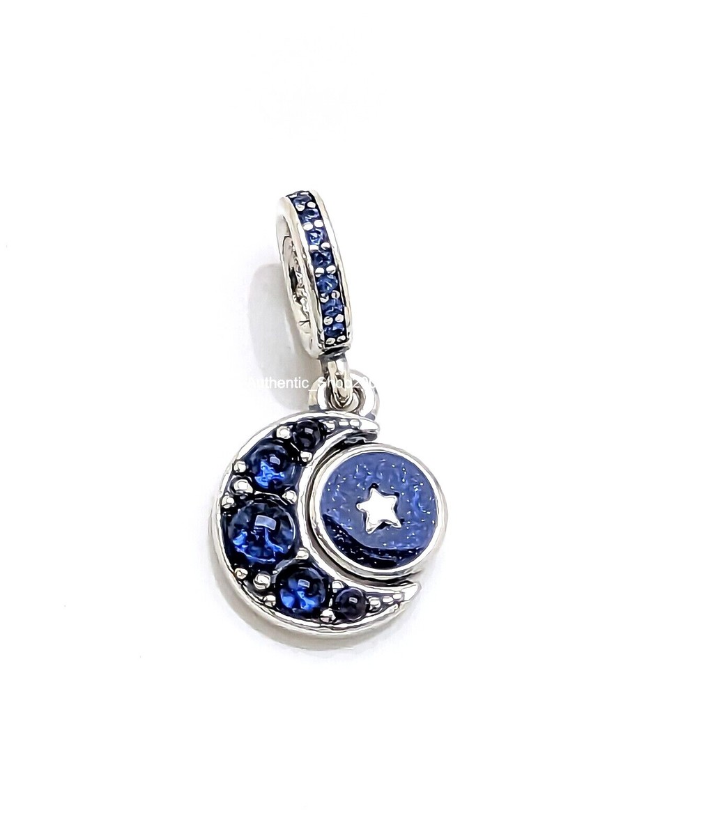 CHARM LUNA AZUL COLGANTE