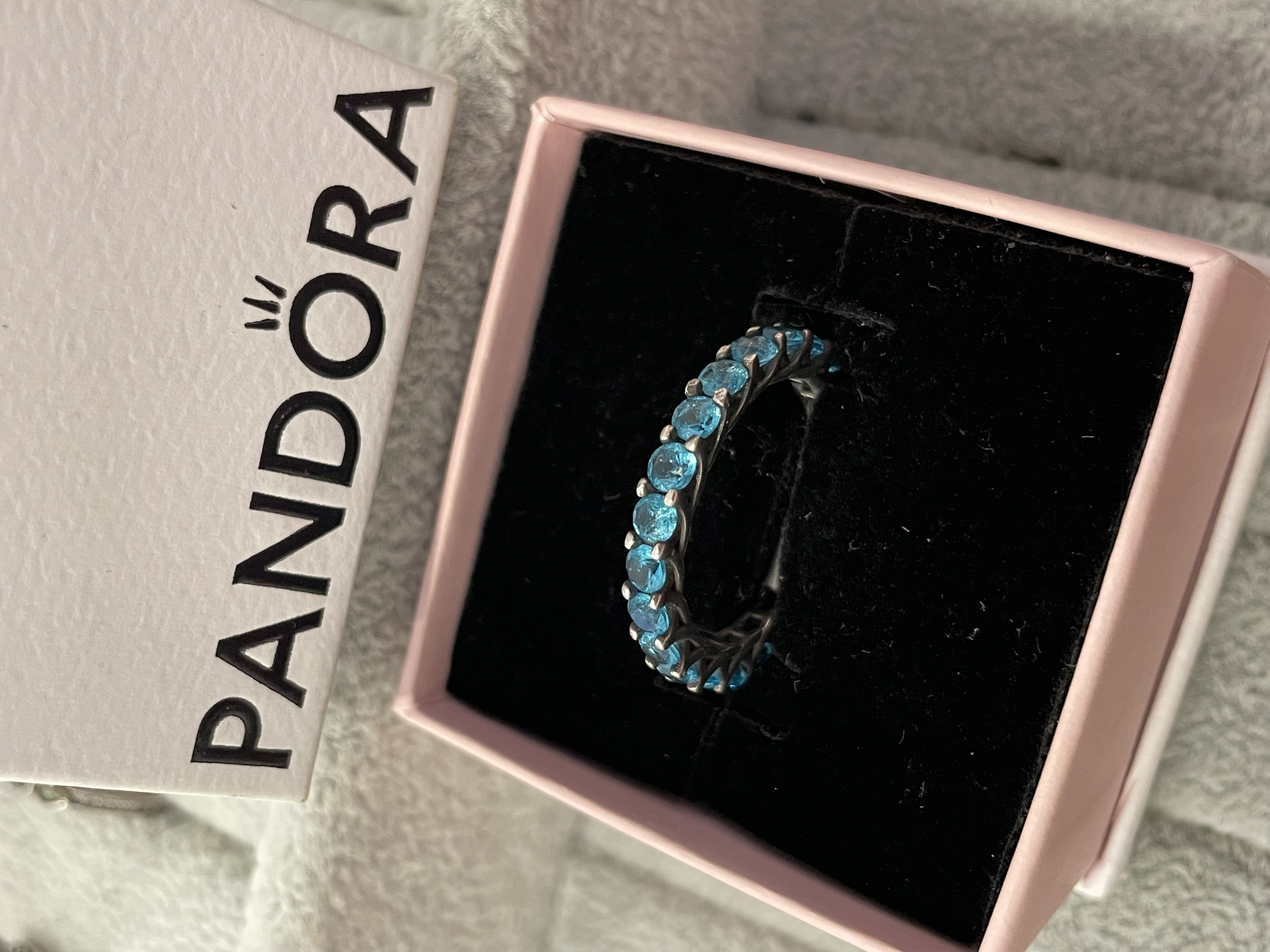 ANILLO PIEDRA AZUL CELESTE ARGOLLA