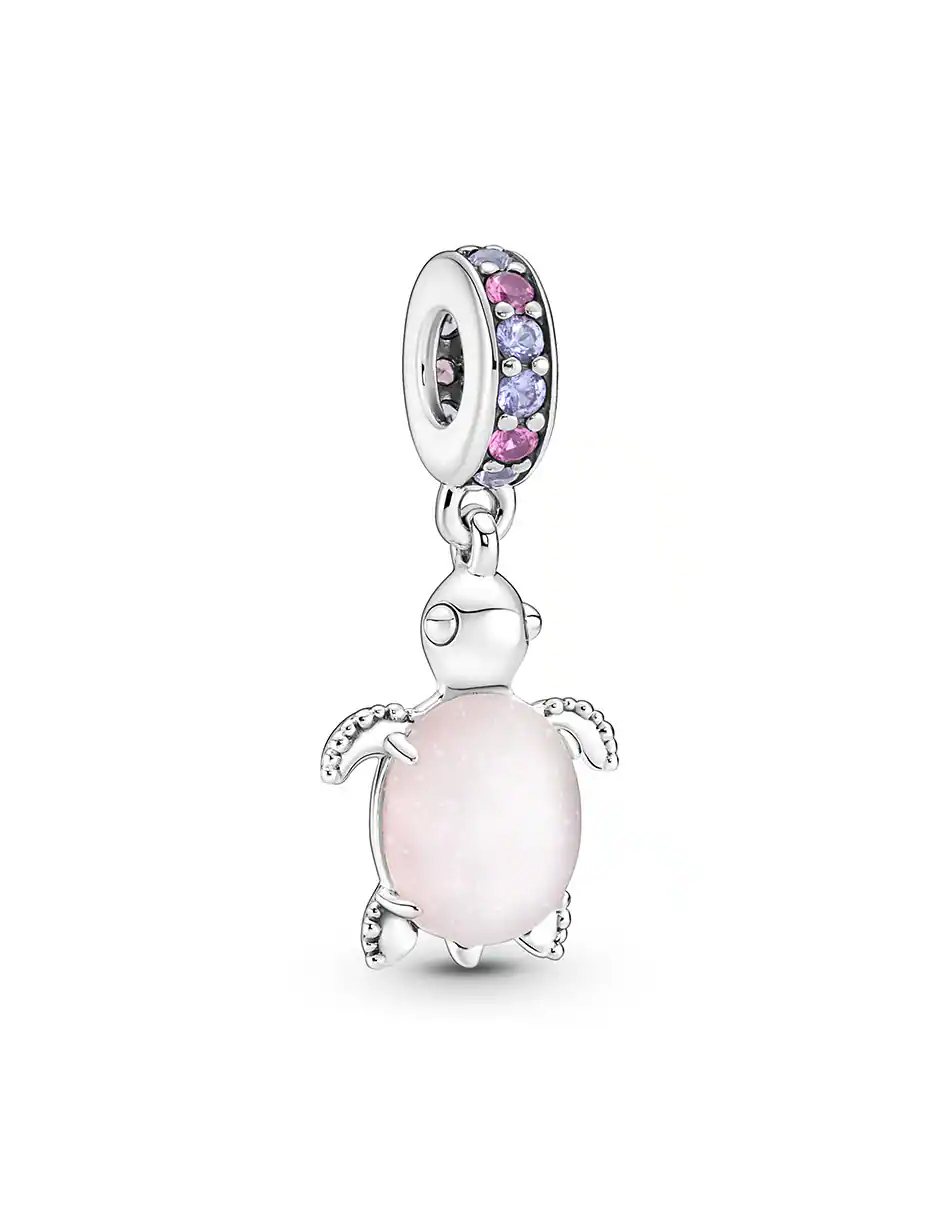 CHARM TORTUGA CAPARAZÓN ROSA CLARO 