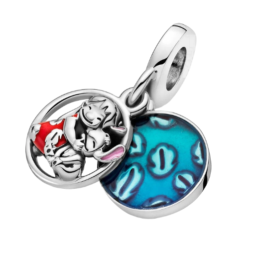 CHARM LILO Y STICH ABRAZO COLGANTE
