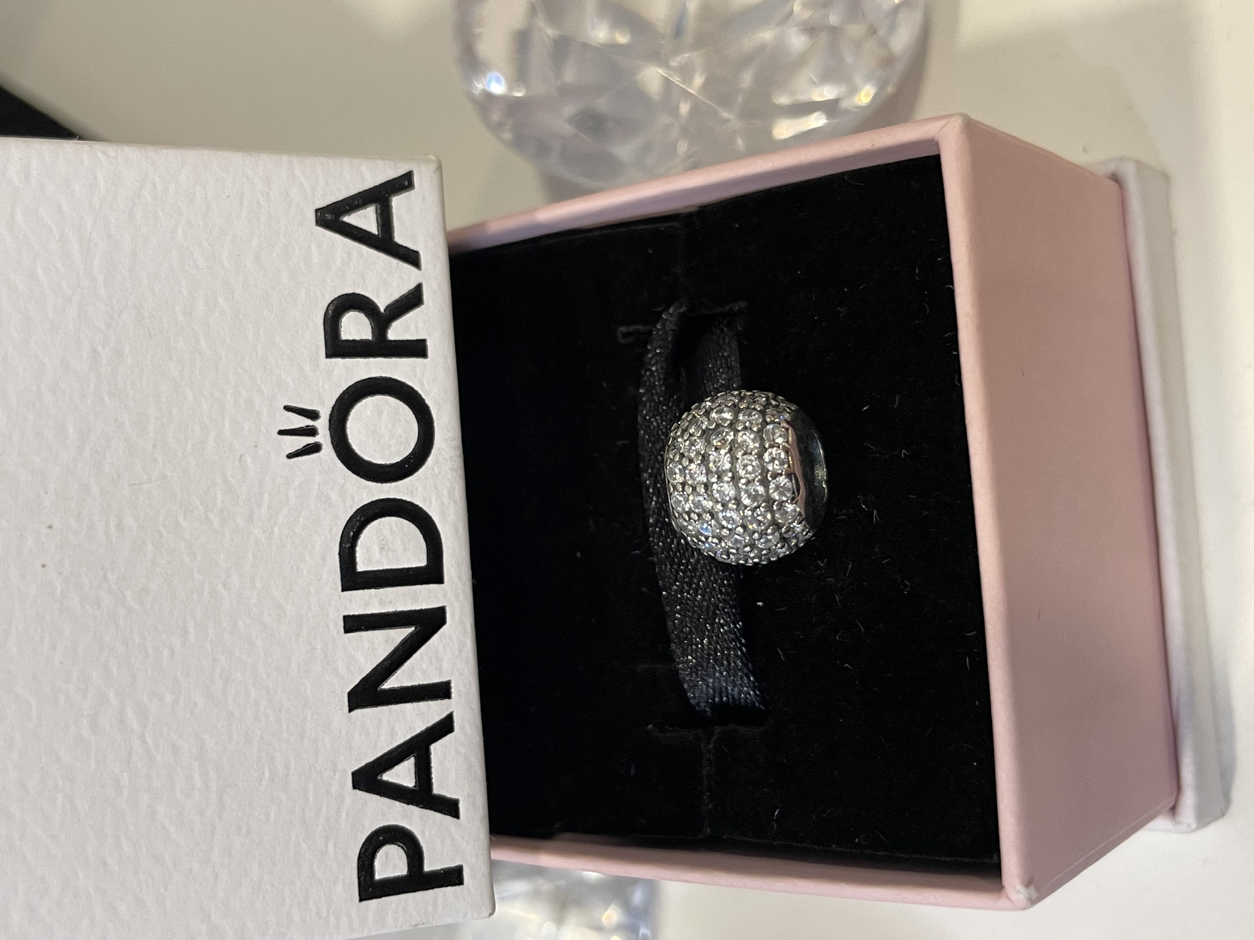 CHARM ZIRCONIAS BOLA PLATA PIEDRAS REDONDAS
