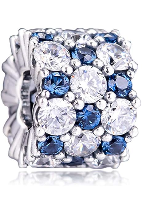 CHARM PIEDRAS AZUL REY Y PLATA