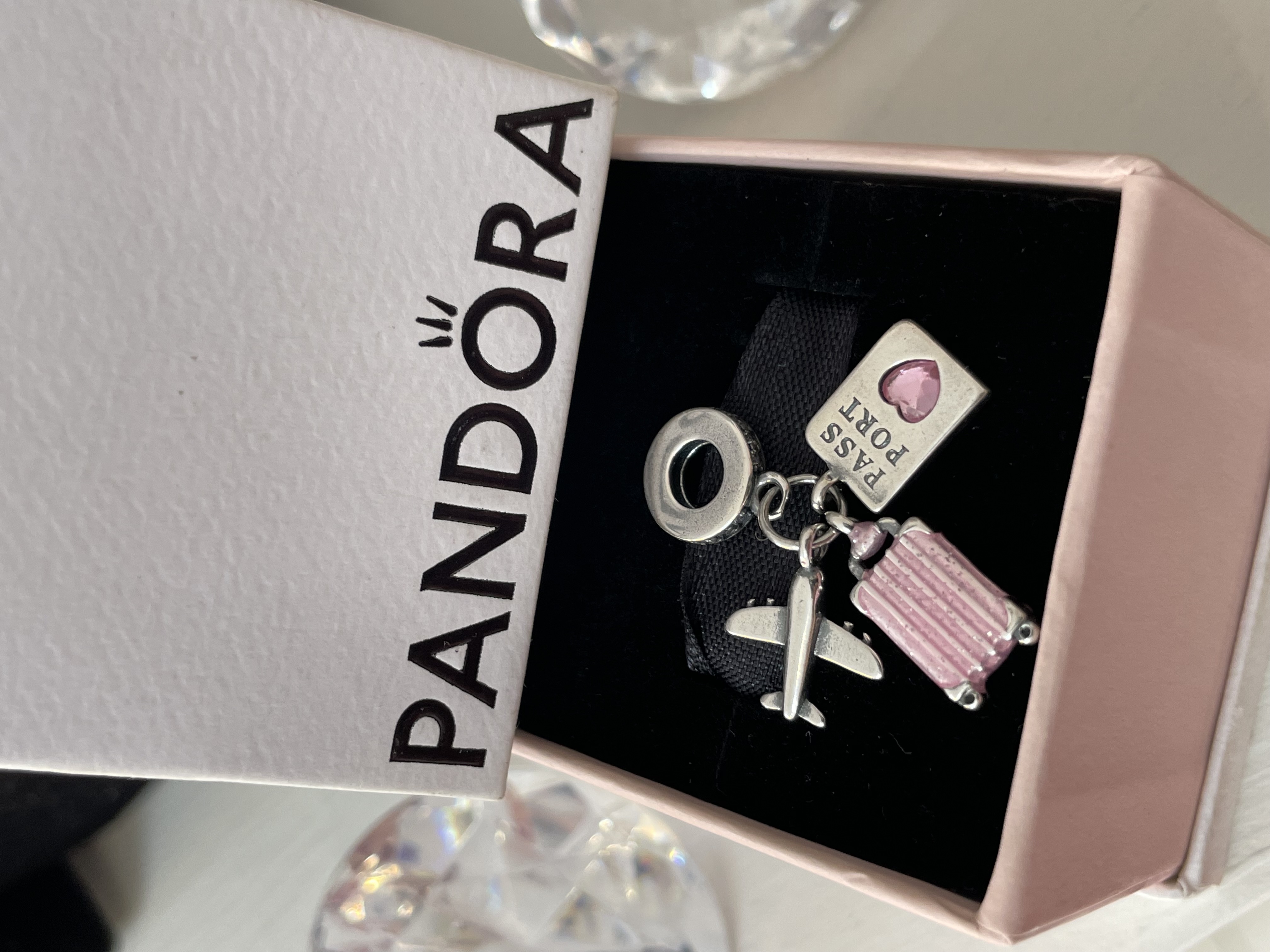 CHARM TRIPLE MALETA ROSA 