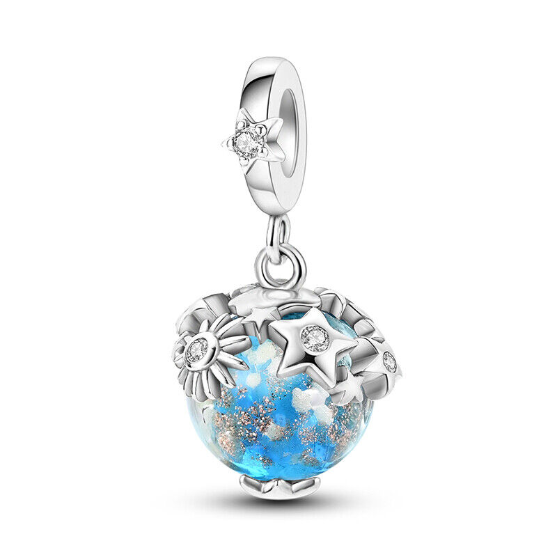CHARM BOLA CON ESTRELLAS COLGANTE