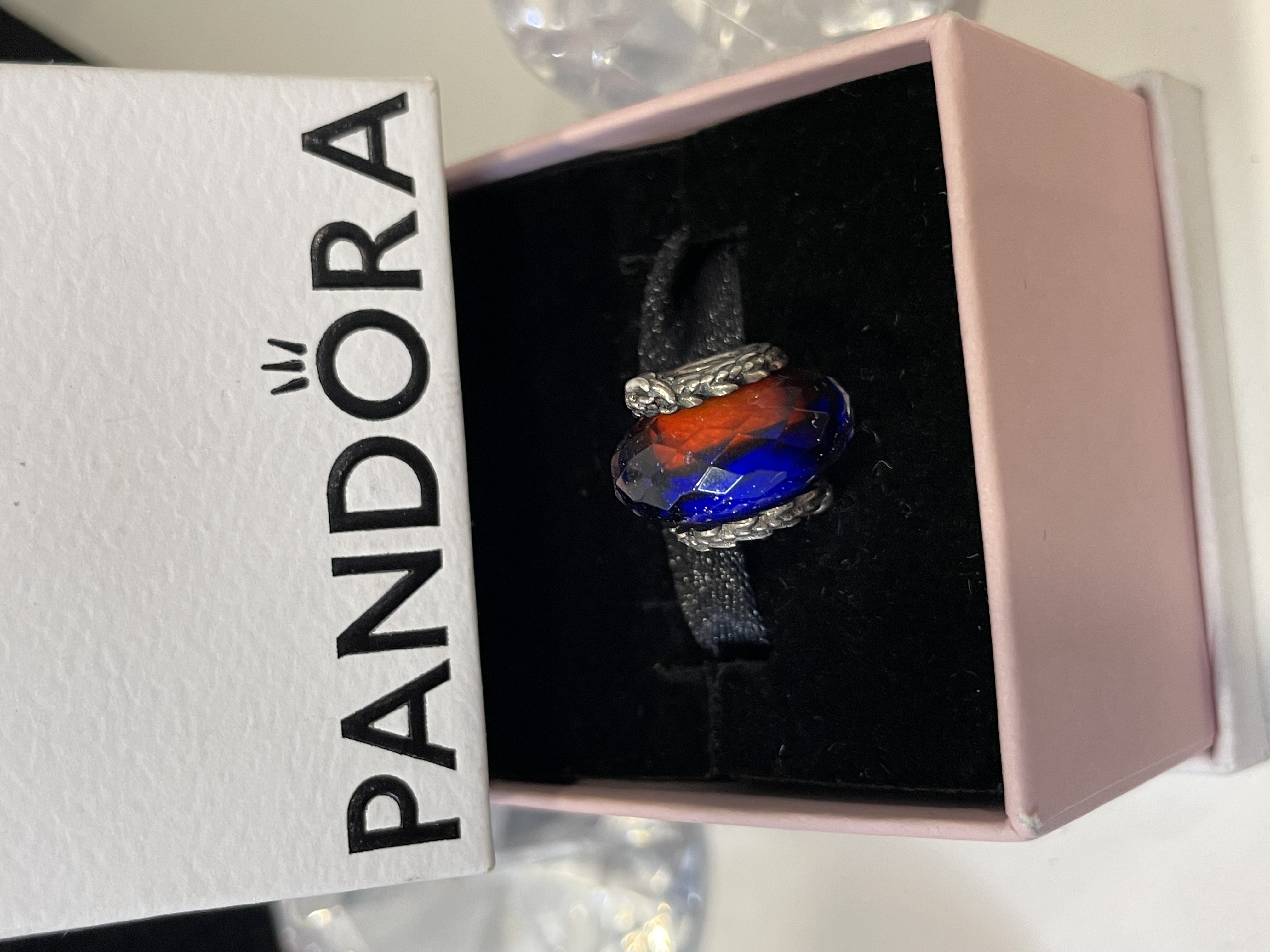 MURANO AZUL Y NARANJA