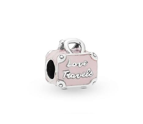 CHARM LOVE TRAVEL MALETA ROSA