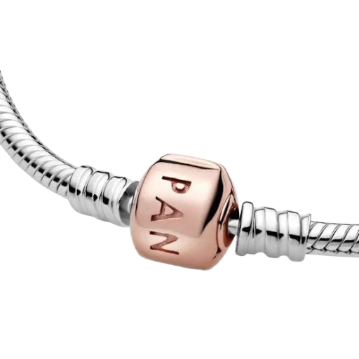 PULSERA CIERRE BARRIL ROSE GOLD 