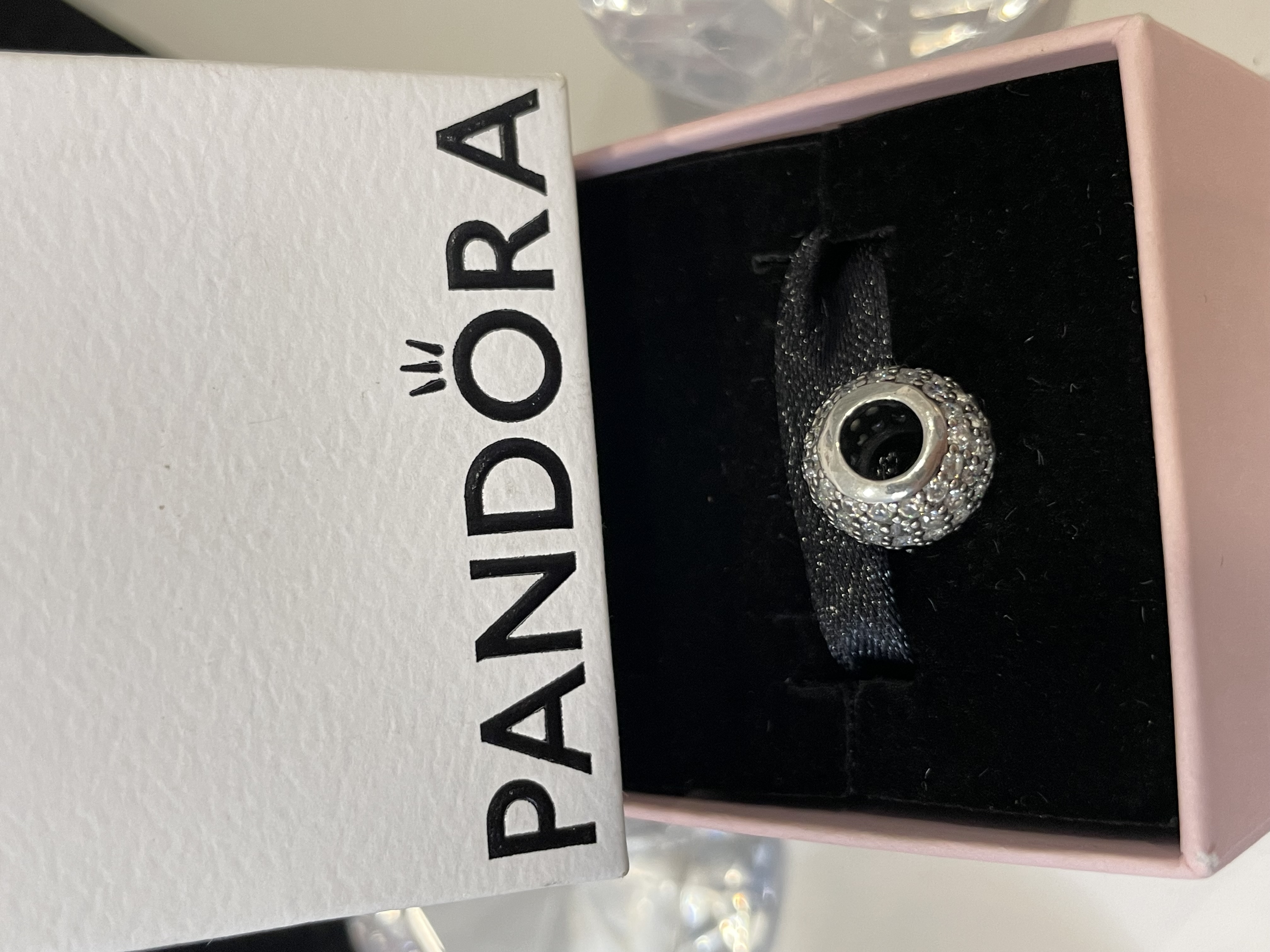 CHARM ZIRCONIAS BOLA PLATA PIEDRAS REDONDAS