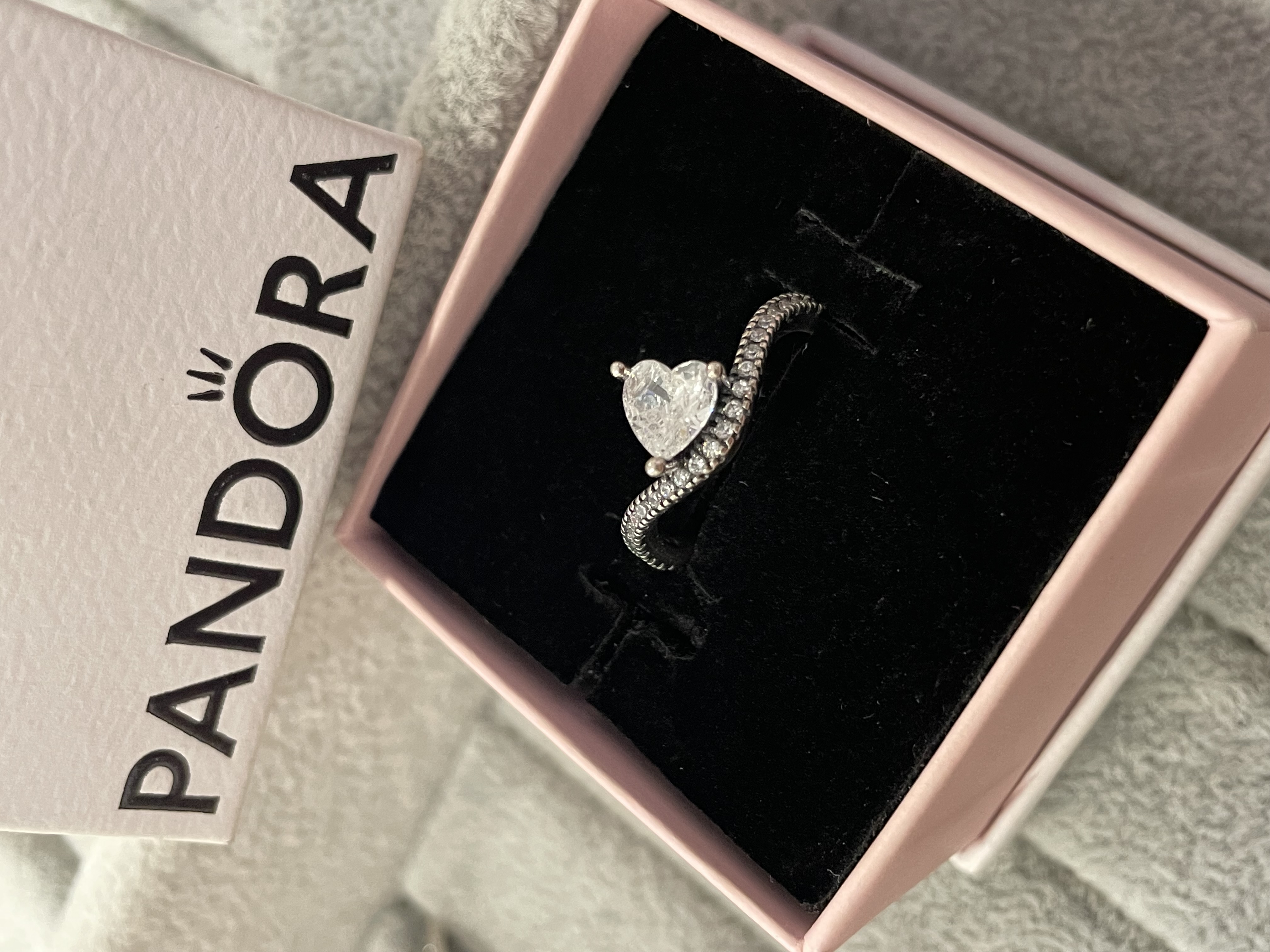 ANILLO CORAZON ONDULADO PLATA