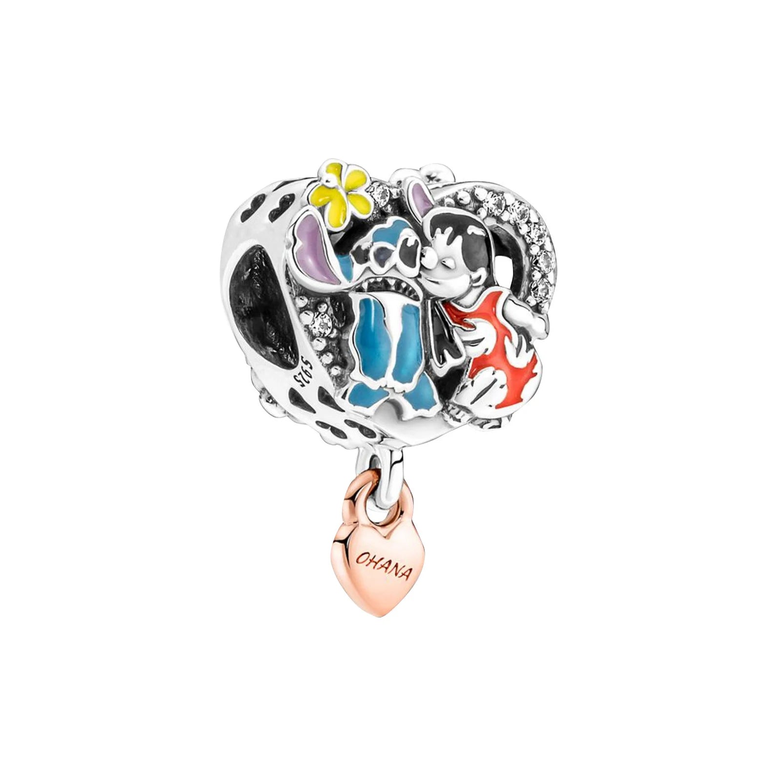 CHARM LILO Y STICH CORAZÓN BESO