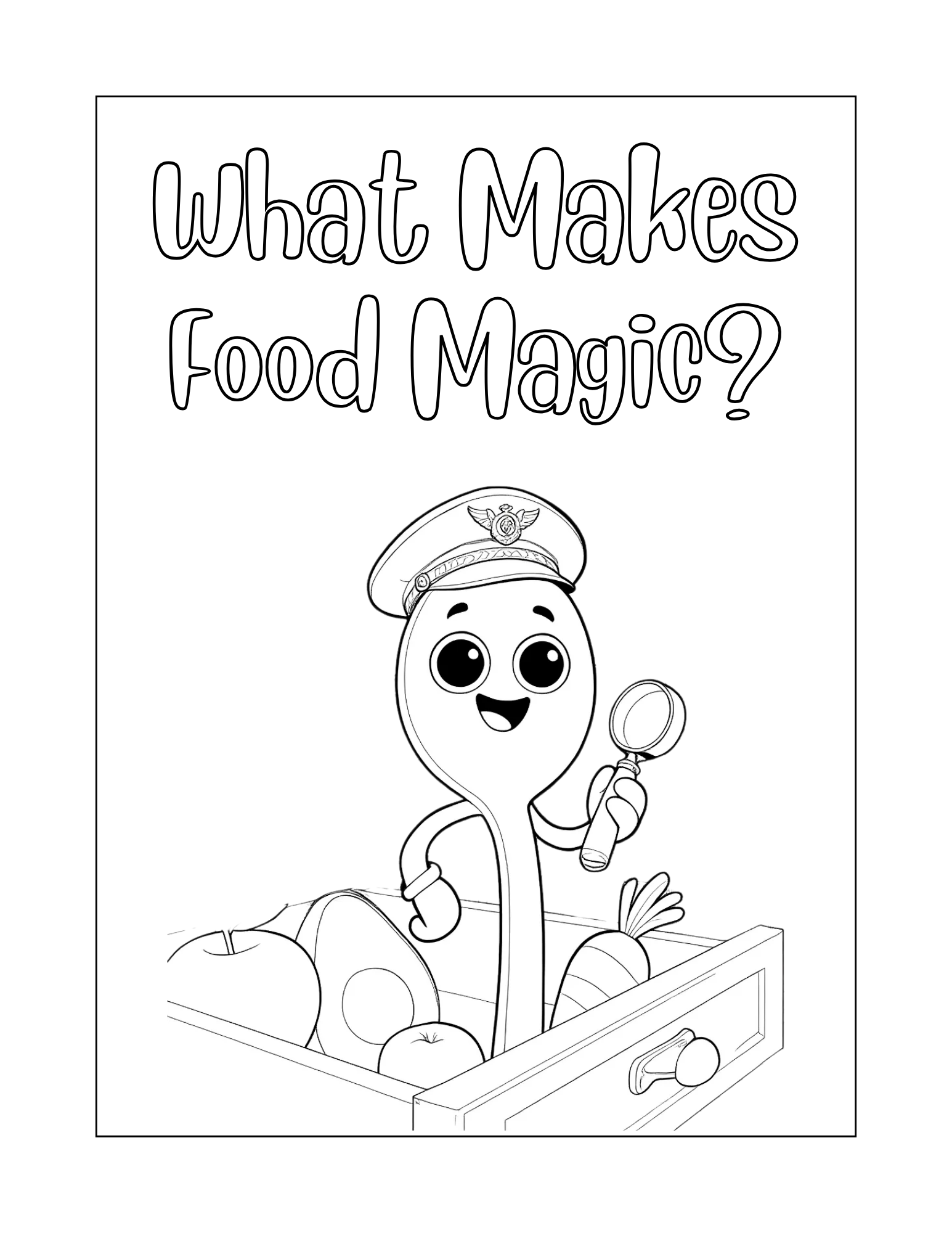 What Makes Food Magic Coloring Freebie