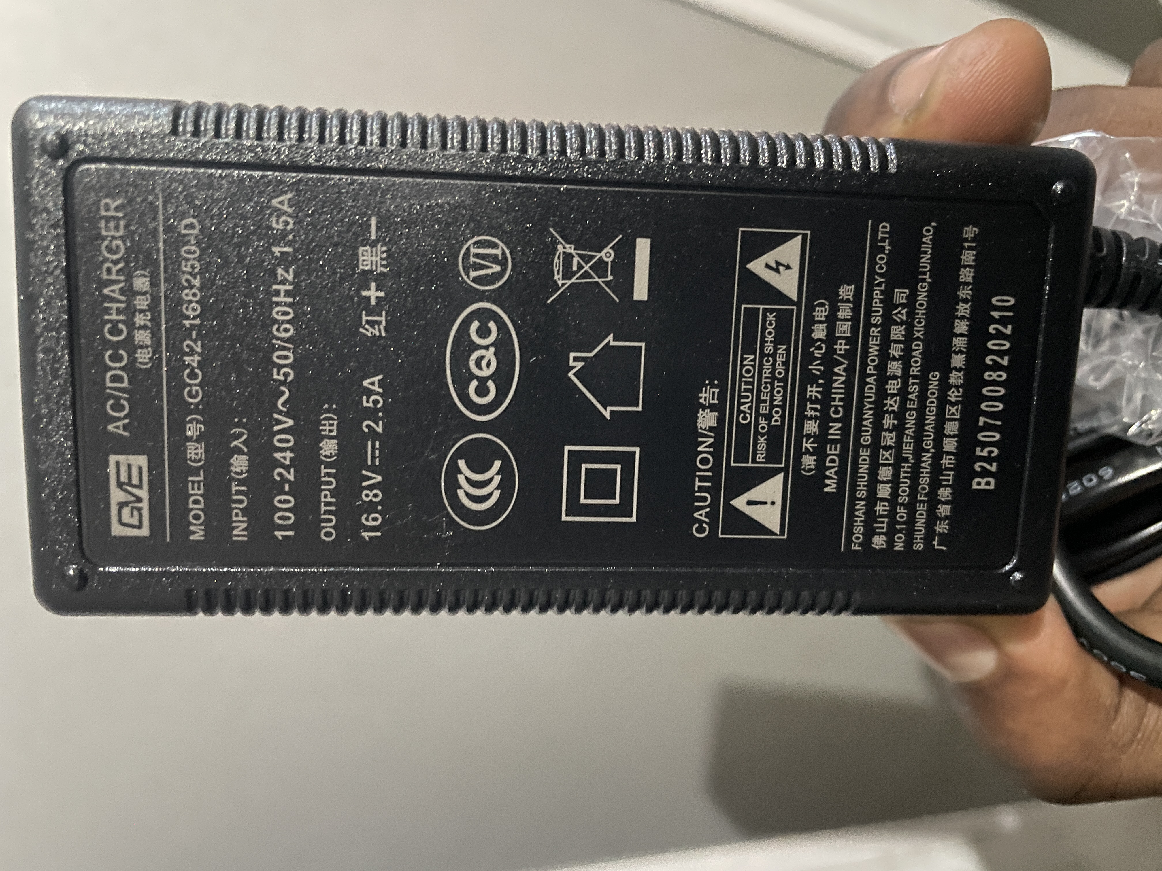 Chargeur d’alimentation pour Batterie v-mount