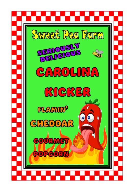 Carolina Kicker Flamin' Cheddar Gourmet Popcorn