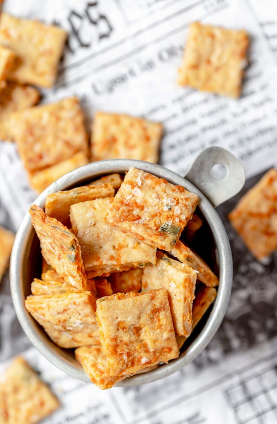 Cheesey Parmesan Herb Mini Crackers - GF/Sourdough