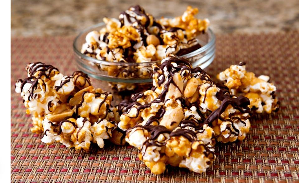 Chocolate Caramel Drizzle Gourmet Popcorn