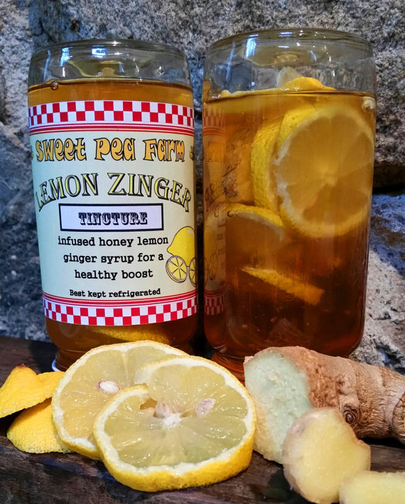 Lemon Ginger Infused Honey