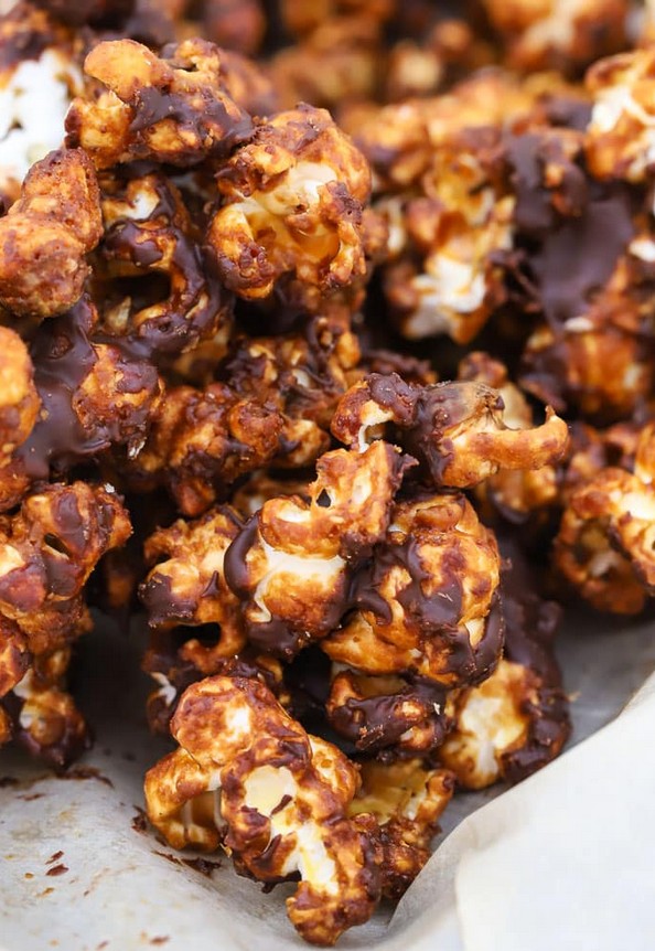 Chocolate Caramel Drizzle Gourmet Popcorn