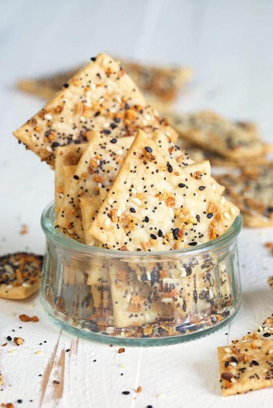 Cheesey Parmesan Herb Mini Crackers - GF/Sourdough 