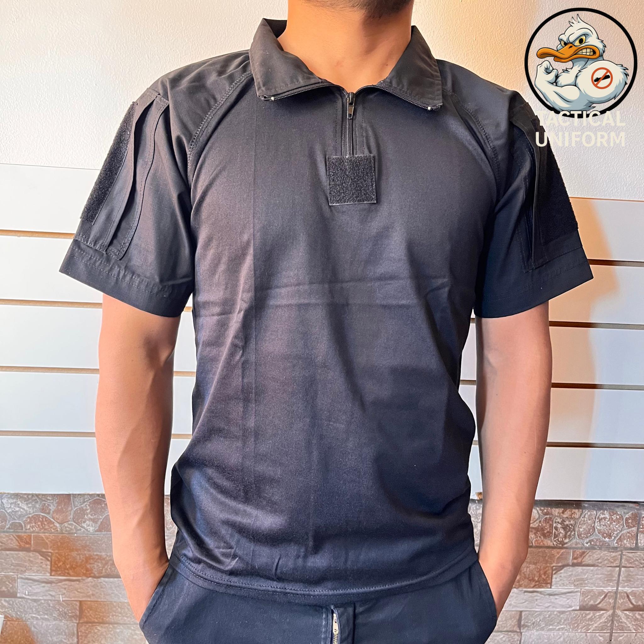 Remeras bajo chaleco mangas cortas 