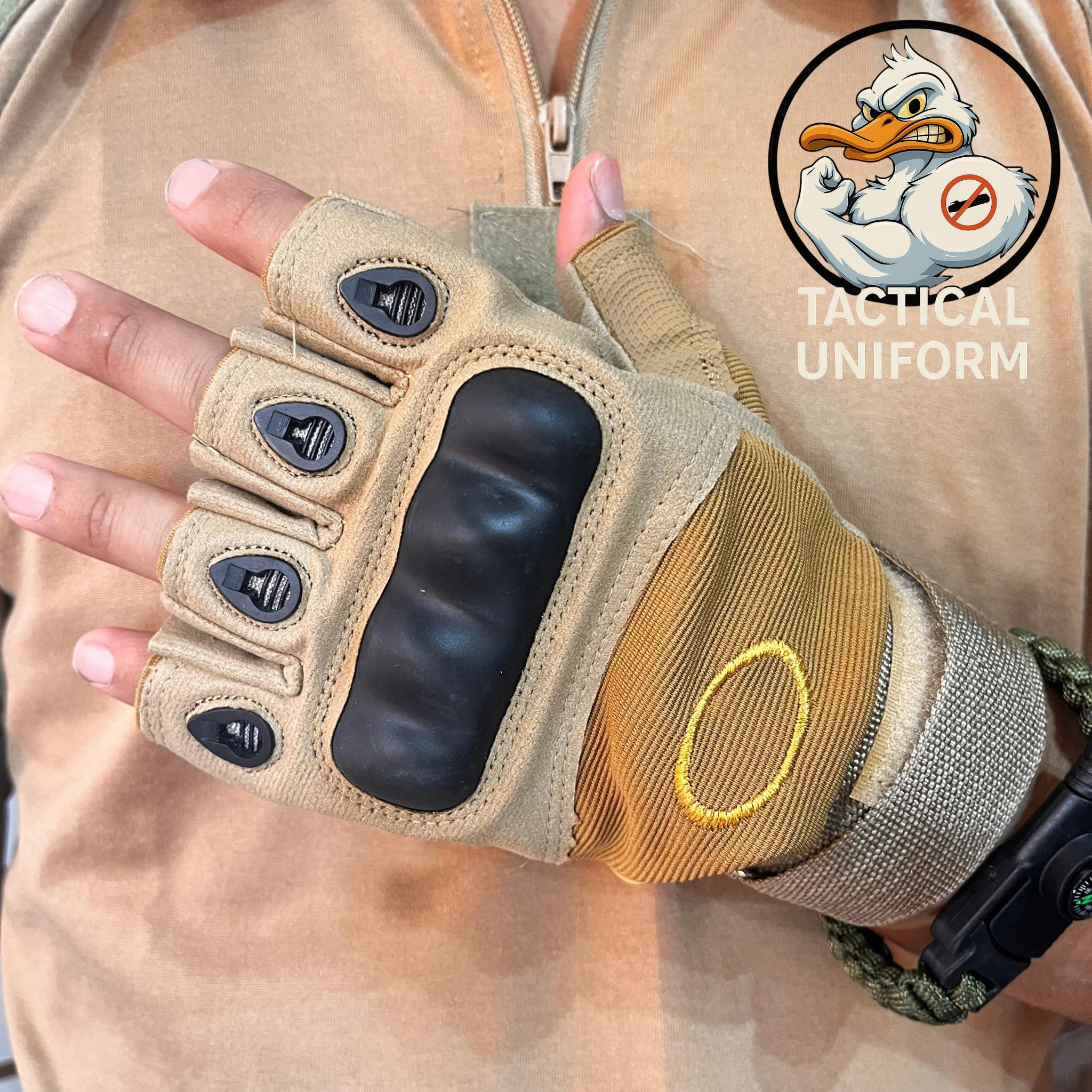 Guantes táctico dedos corto