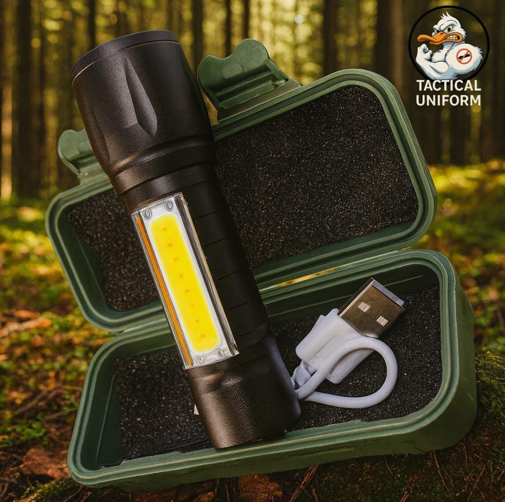 Linterna táctica recargable