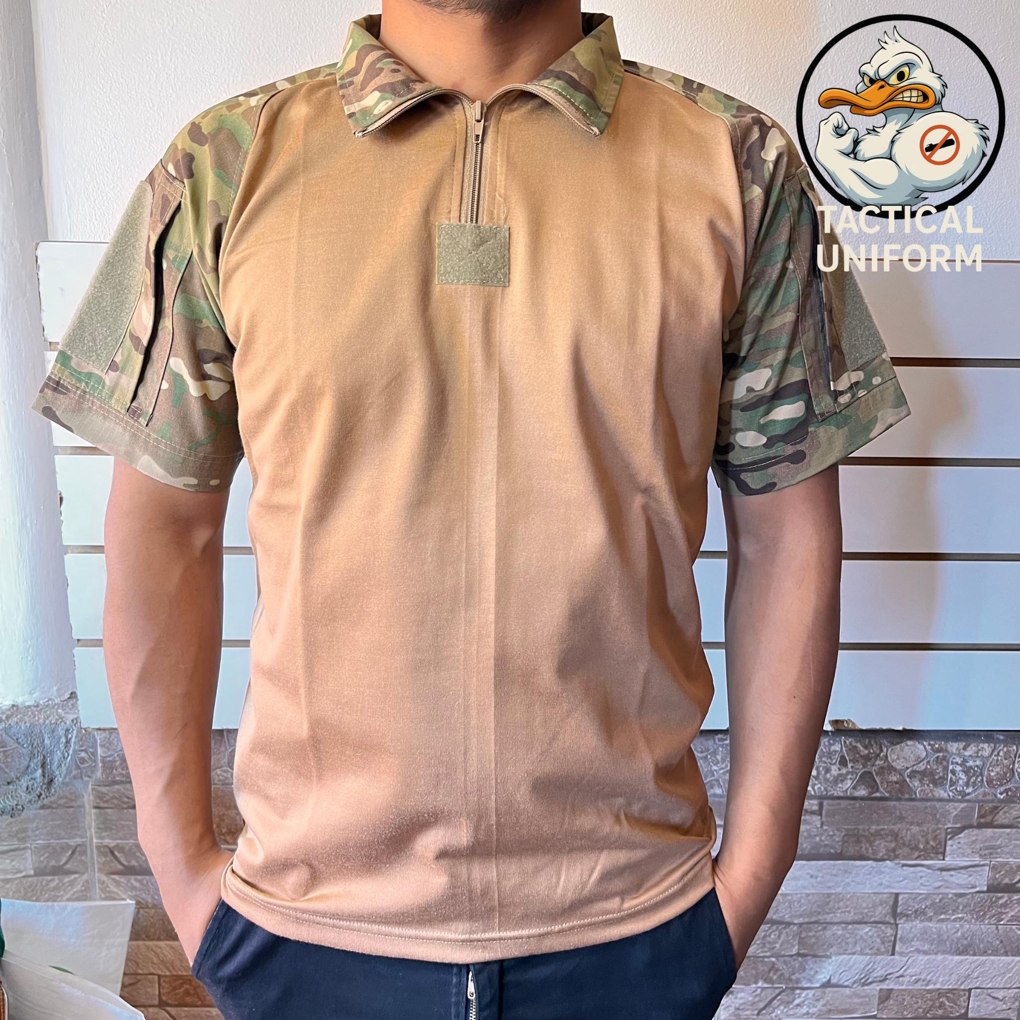 Remeras bajo chaleco mangas cortas 