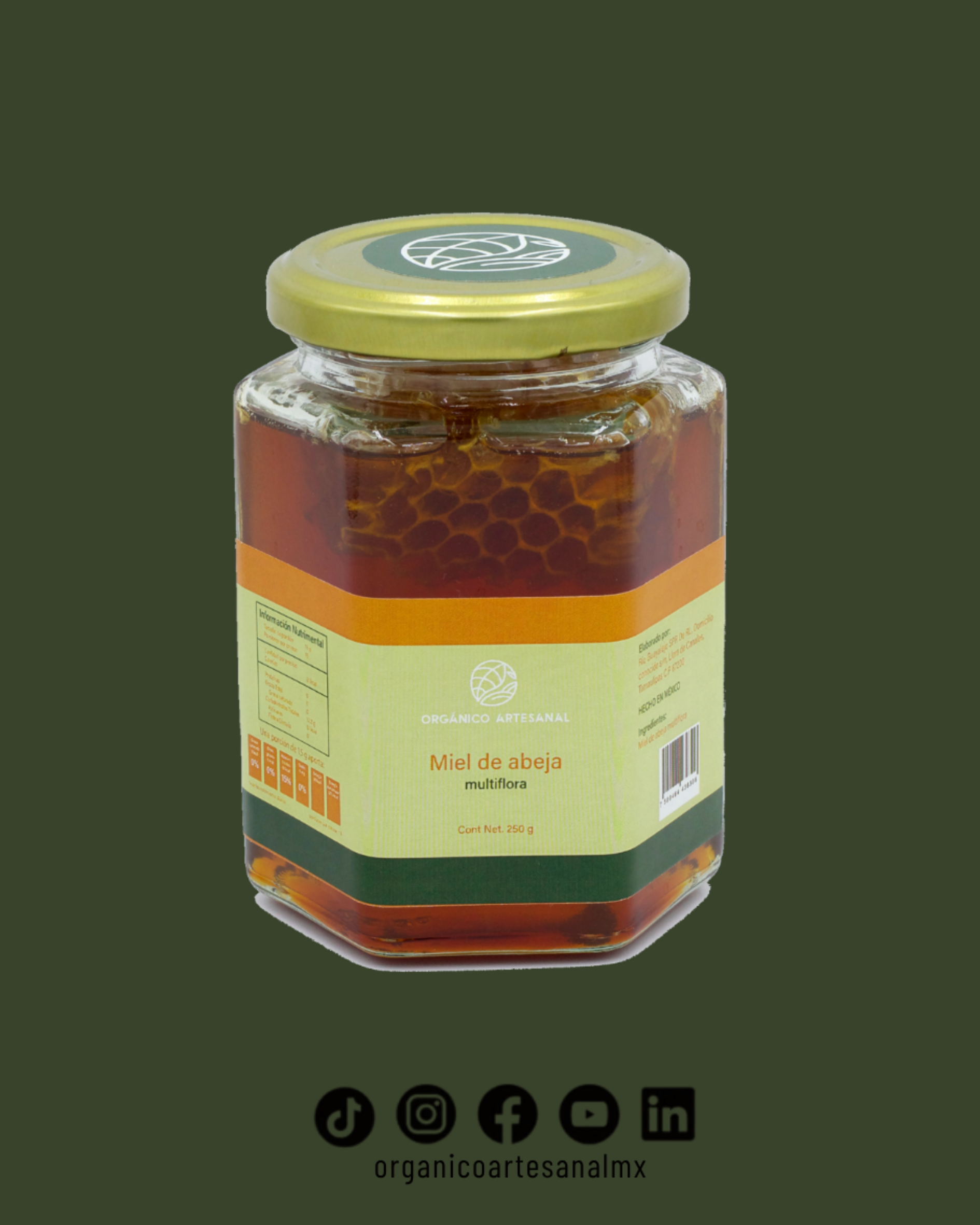 Miel natural multiflora 250gr