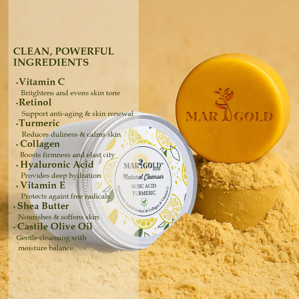 Kojic Acid & Turmeric Cleanser Bar – 100 g (3.5 oz) × 2
