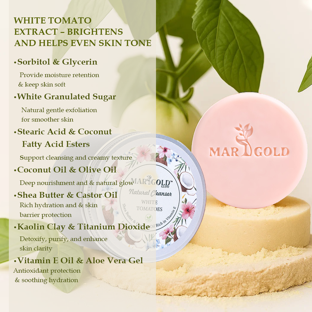 White Tomato Cleanser Bar – 100 g (3.5 oz) × 2
