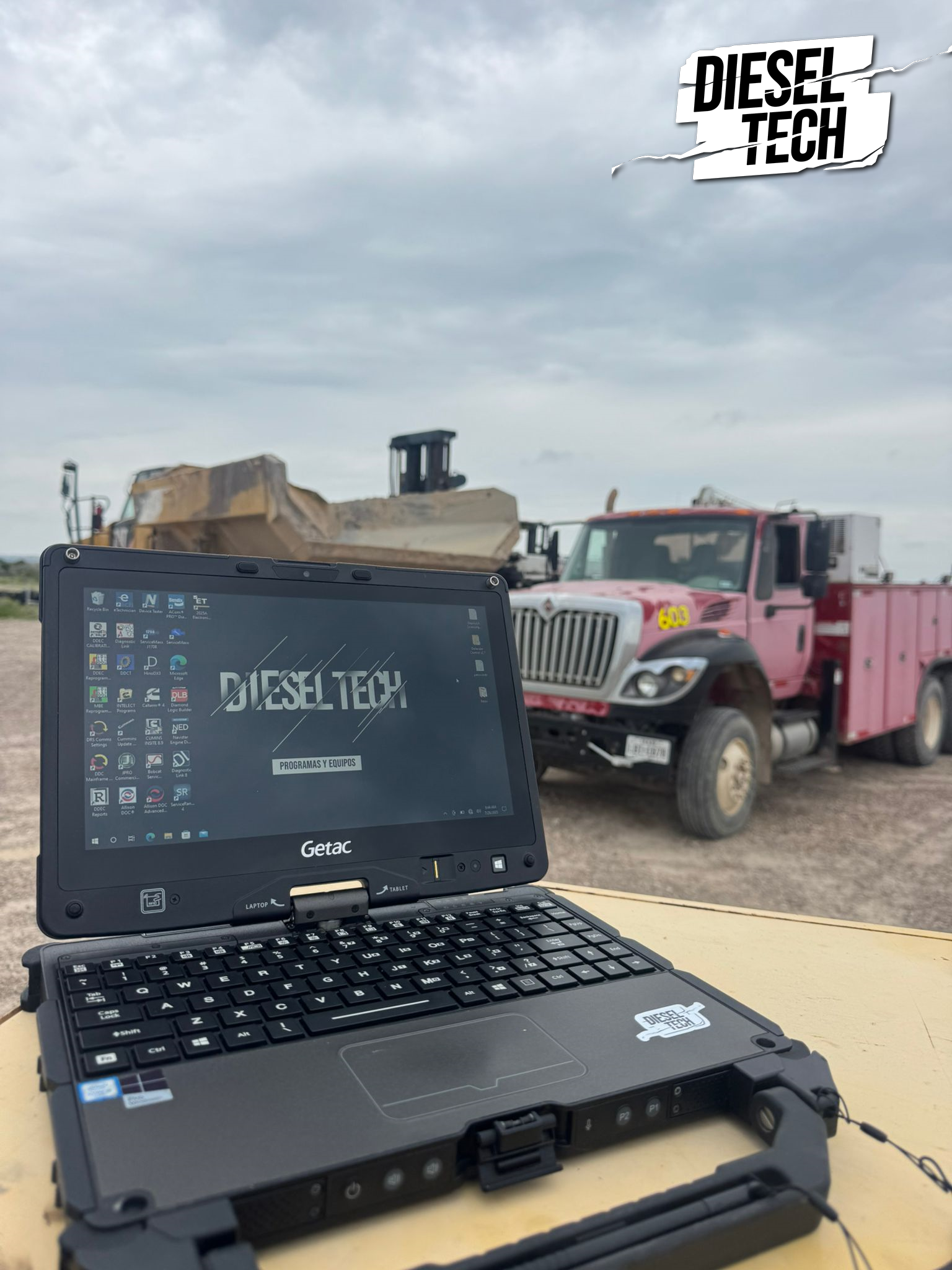 Getac Rugged Laptop 8gb ram On road 