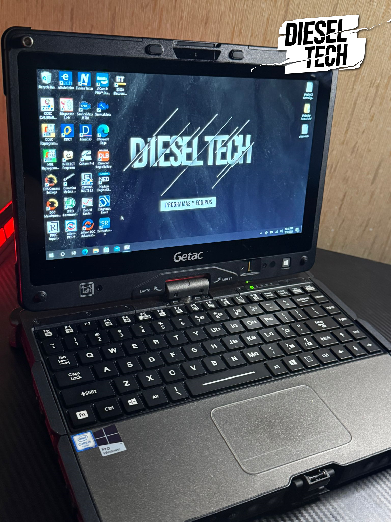 Getac Rugged Laptop 16gb ram On road 