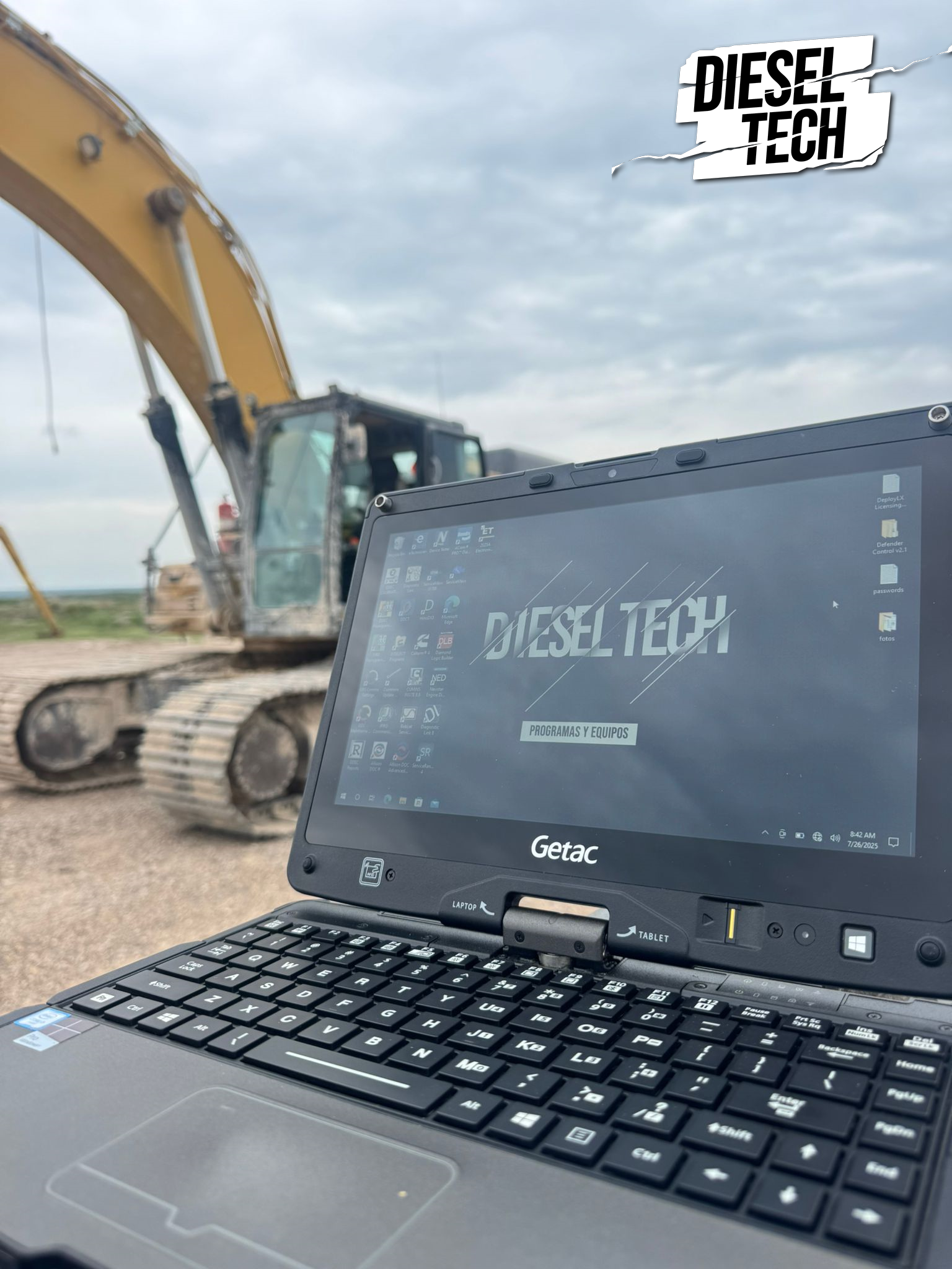Getac Rugged Laptop 16gb ram On road 