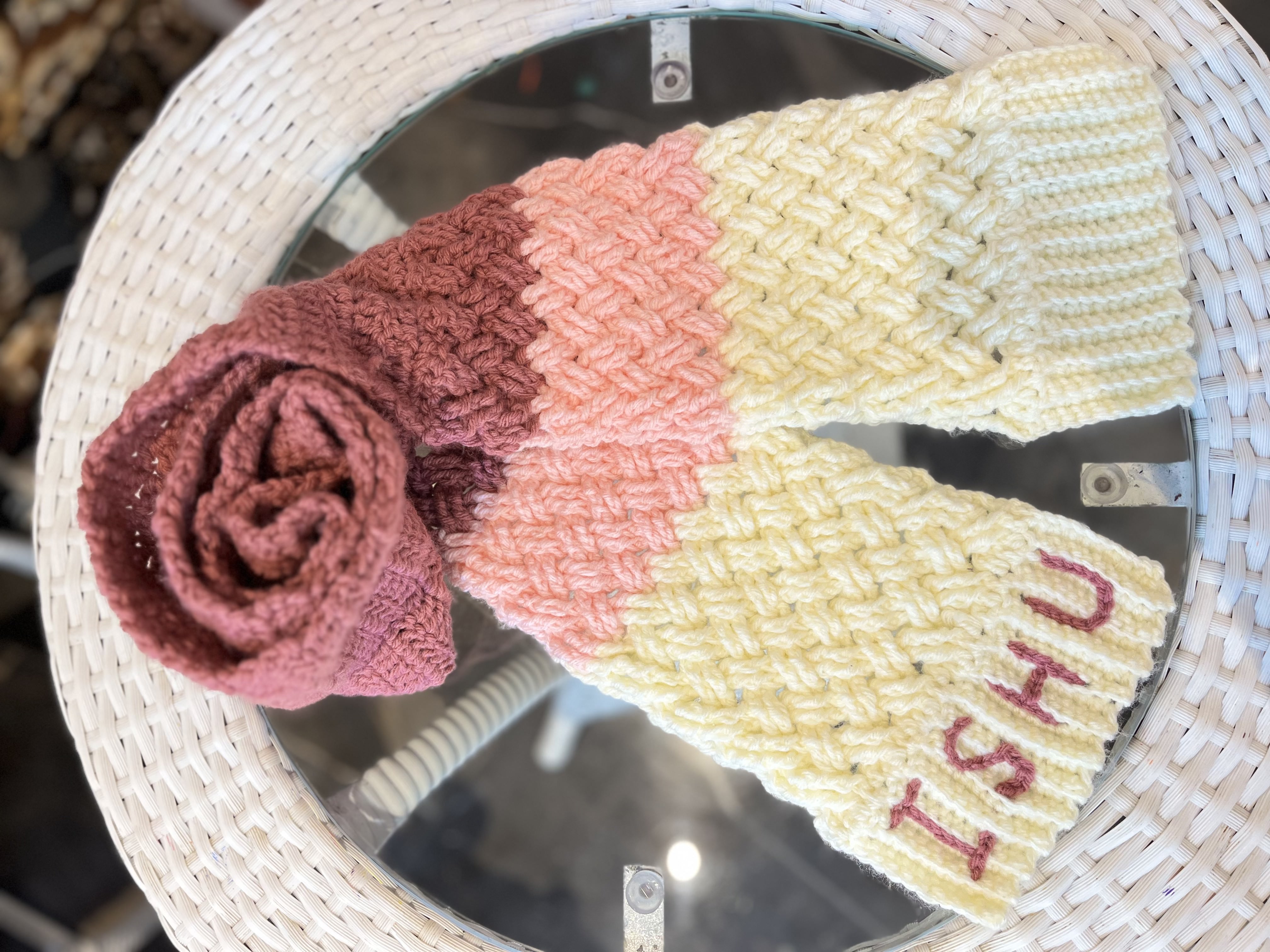 Multicolor Handmade Crochet Scarf – Stylish & Warm