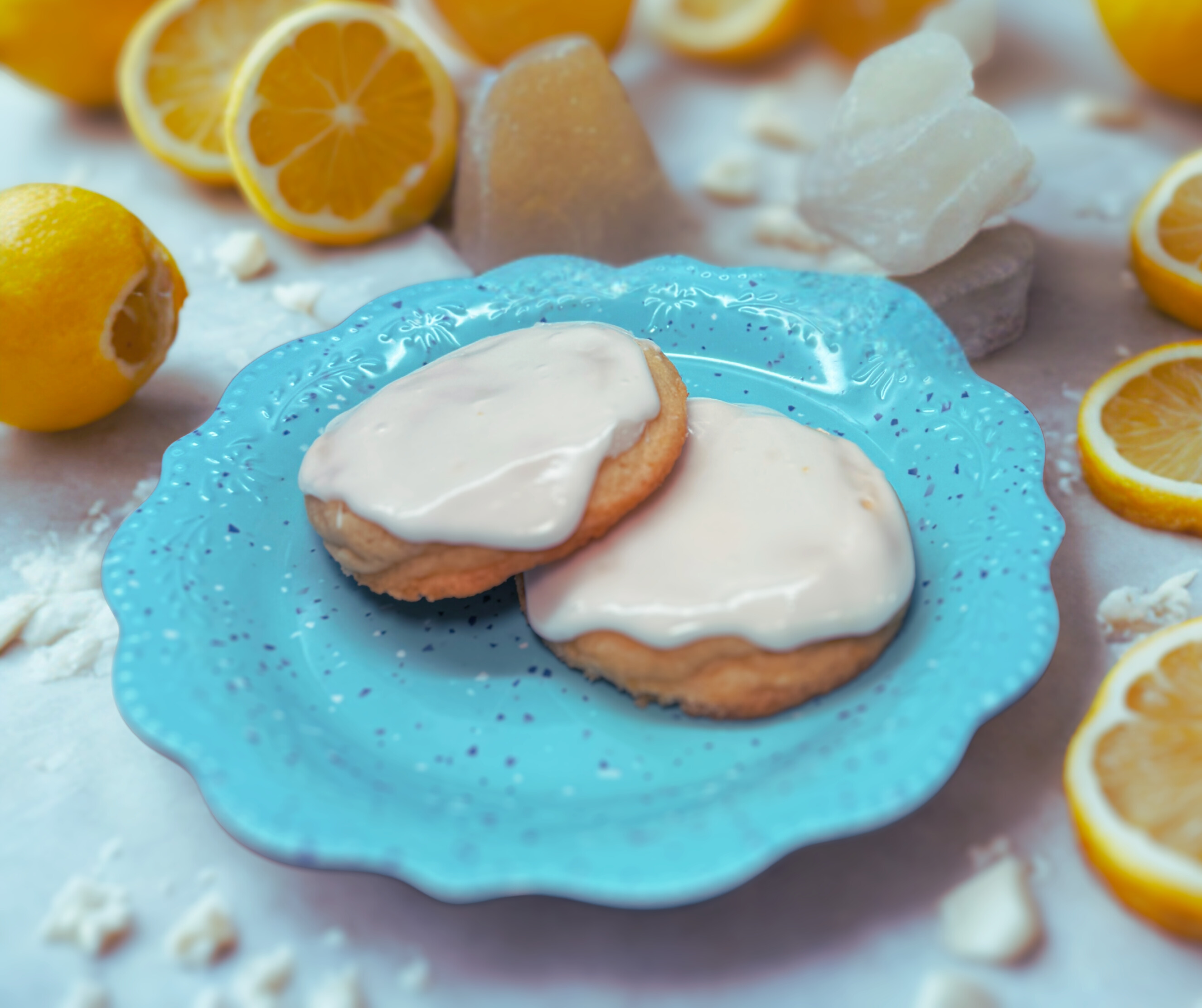 Lemon Social- A bright lemon cookie with a sweet glaze, made for gathering and sharing. 🍋☀️