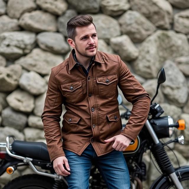 Allaric Alley – Czarna Skórzana Kurtka Motocyklowa