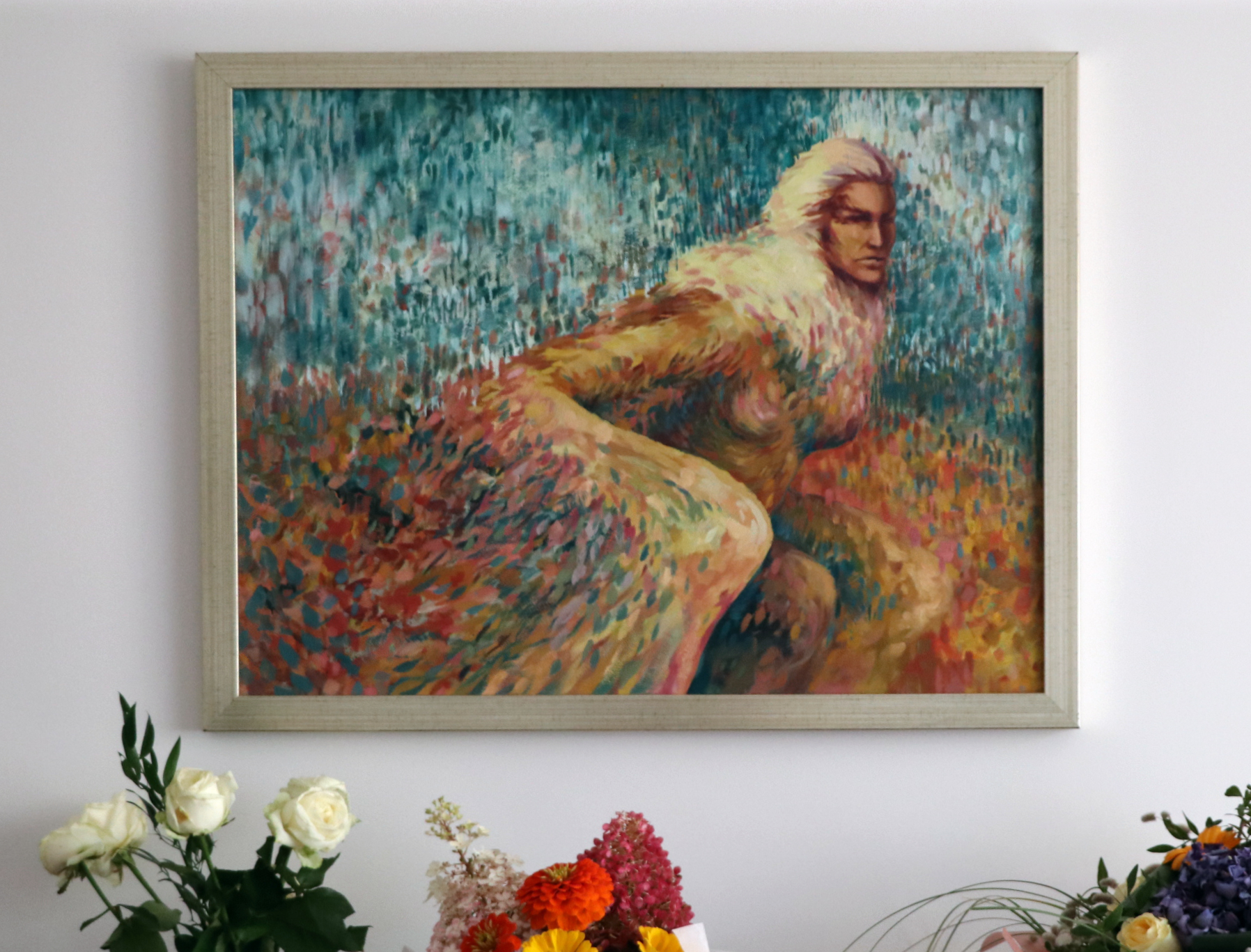 Obraz olejny "Harpia przyczajona"