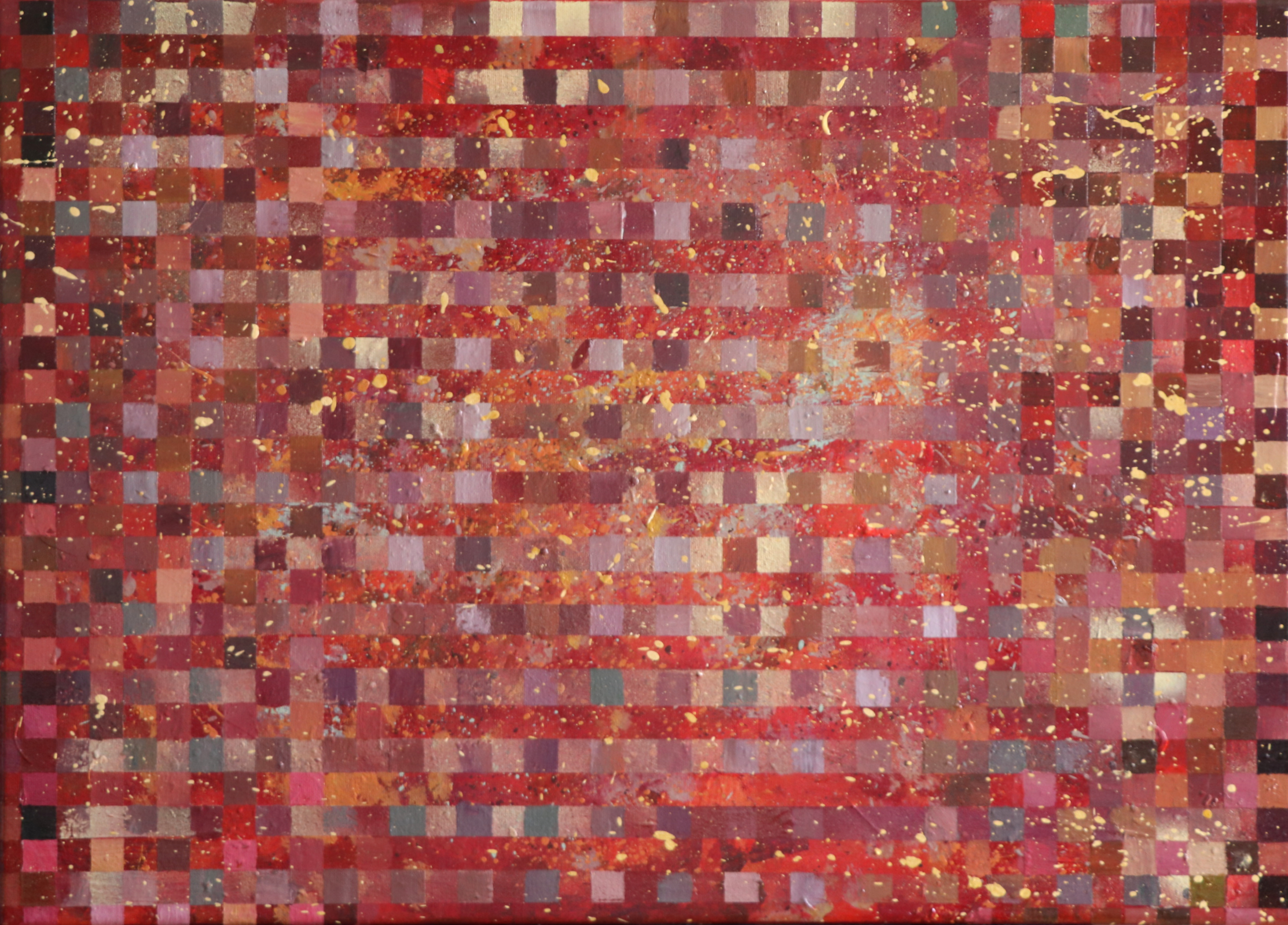 Abstrakcyjne dzieło sztuki "Zatracenie"