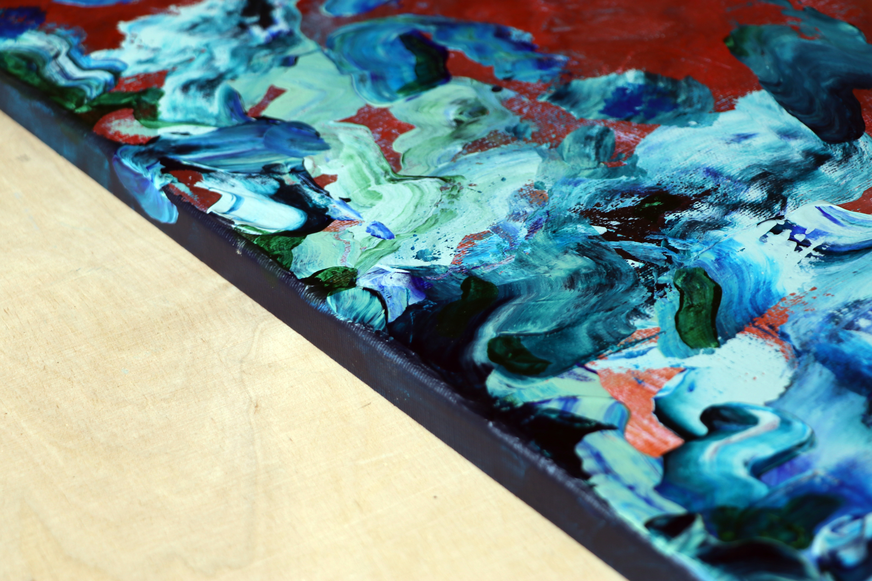 Abstrakcyjne malarstwo na płótnie "Własność"